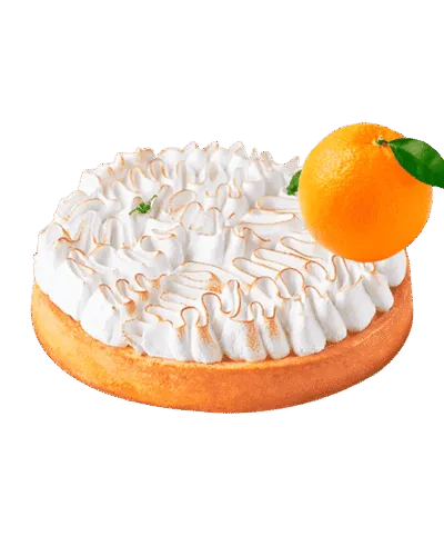 Citrus Pie con merengue, tarta de naranja y limón, postre refrescante en Barcelona. Angela Moreno Repostería, pasteles personalizados en Barcelona.