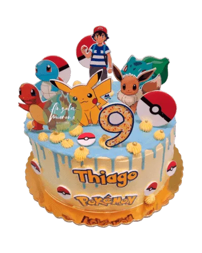 angela-moreno-reposteria-cafe-Barcelona-torta-de-pokemón-pikachu-ash-ketchum-charmander-bulbasaur-squirtle-pokebolas