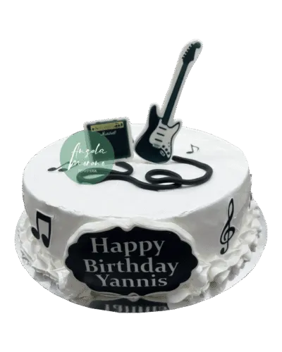 angela-moreno-reposteria-cafe-Barcelona_pastel-para-guitarrista-musica,-con-notas-musicales,-tarta-de-cumple-musico