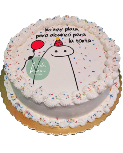 angela-moreno-reposteria-cafe-Barcelona_tarta-meme-flork-con-sombrerito-y-globo-para-regalo,-pastel-gracioso
