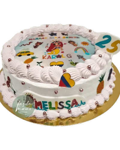 tarta karol g angela moreno reposteria cafe barcelona